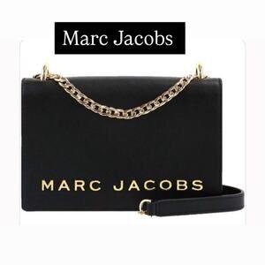 Marc Jacobs Black Leather Gold  Hardware NWT